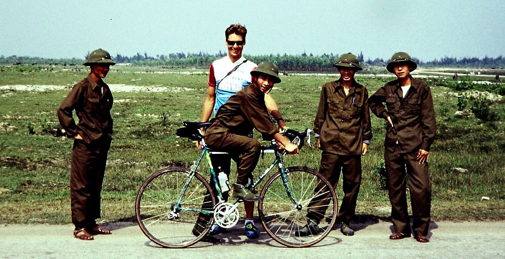 Patrick Morris bicycle tour of Vietnam in 1994