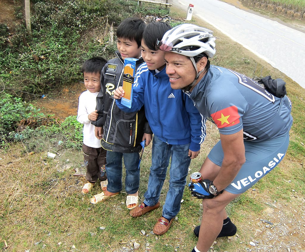 Tony Cruz cycling in Vietnam